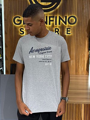 Camiseta Aeropostale Cinza 871101254