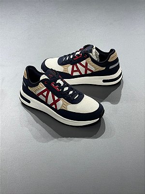 Tenis Armani Exchange XUX090 Marinho e Branco
