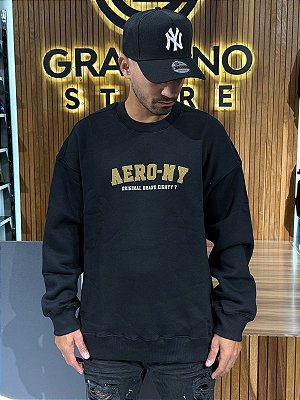Moletom Careca Oversized Aeropostale Preto 87120835