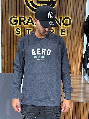 Moletom Careca Aeropostale Cinza Escuro 87120802