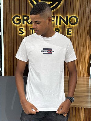 Camiseta Tommy Hilfiger Branca ABMW0MW38636