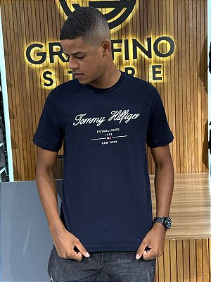 Camiseta Tommy Hilfiger Azul Marinho THMW0MW33691