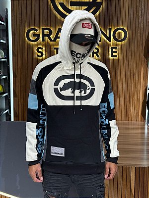 Moletom Canguru Ecko Preta, Azul e Cinza EK350