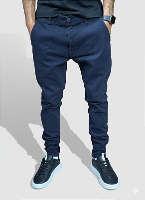 Calça City Denim Premium Alfaiataria Color Azul 2520004
