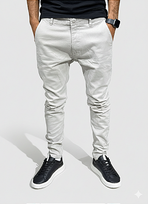 Calça City Denim Alfaiataria Color Areia 2520004