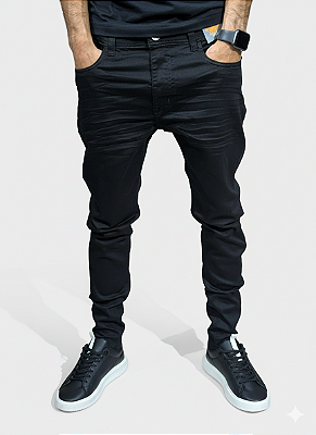Calça Jeans City Denim Lisa Preta 2520002