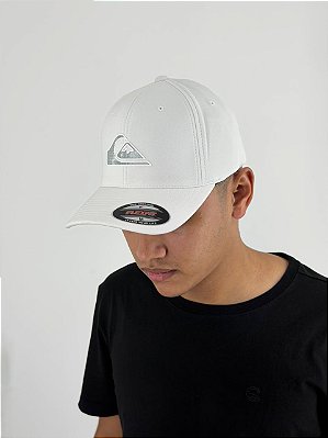 Boné Quiksilver Textured High Logo Branco Q911A0388