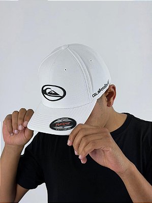 Boné Quiksilver Dome Logo Checker Branco Q911A0386