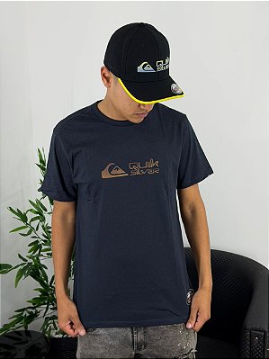 Camiseta Quiksilver Gradiente Broken Type Marinho Q471A1049