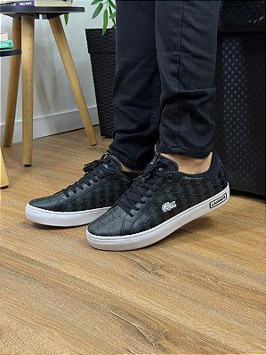 Tenis Lacoste Powercourt BLK/WHT
