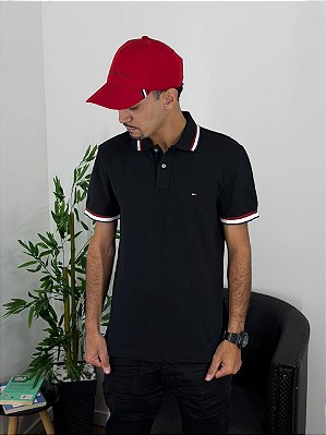 Polo Tommy Hilfiger Preta THMW0MW40308