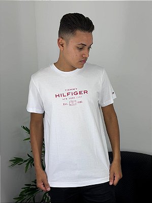 Camiseta Tommy Hilfiger Branca ABMW0MW40002