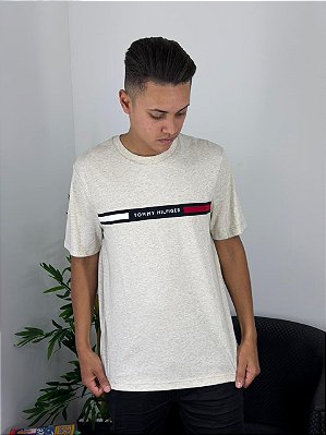Camiseta Tommy Hilfiger Bege Mescla THMW0MW36498