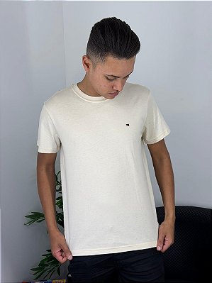 Camiseta Tommy Hilfiger Bege THMW0MW37808