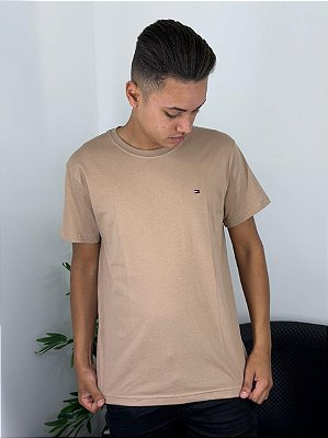 Camiseta Tommy Hilfiger Bege ABMW0MW38997