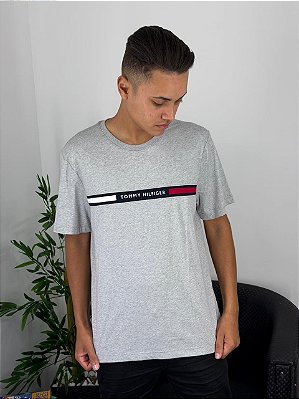 Camiseta Tommy Hilfiger Cinza Mescla THMW0MW36498