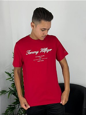 Camiseta Tommy Hilfiger Vermelha THMW0MW33691