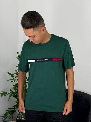 Camiseta Tommy Hilfiger Verde Escuro THMW0MW36498