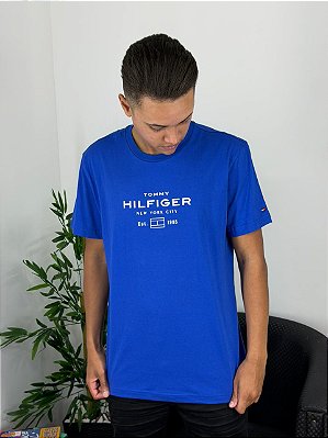 Camiseta Tommy Hilfiger Azul Royal ABMW0MW40002
