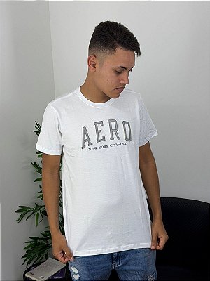 Camiseta Aeropostale Platinum Branca 871301259