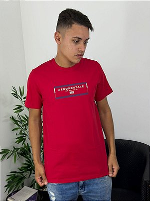 Camiseta Aeropostale Silkada Vermelha 87130131-1