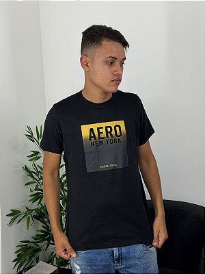 Camiseta Aeropostale Platinum Preta 871101241
