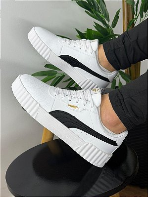 Tenis Puma Carina 3.0 Branco e Preto 405885-3