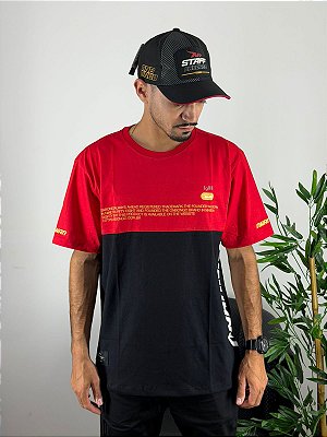 Camiseta Onbongo Vermelha e Preta ON567
