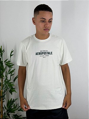 Camiseta Aeropostale Silcada Creme 871401152-1
