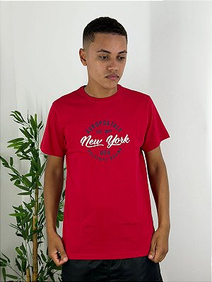 Camiseta Aeropostale Silcada Vermelha 871401144