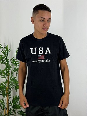 Camiseta Aeropostale Platinum Preta 87140110-2