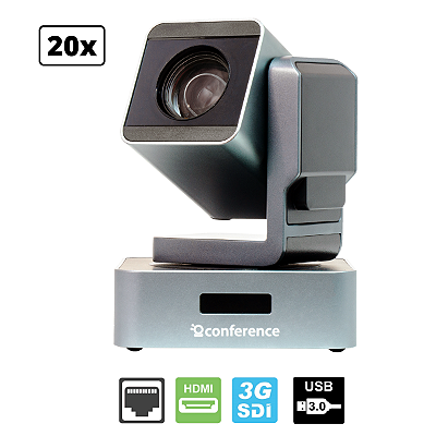 Câmera Mini PTZ 20X PRO2 HDMI | 3G-SDI | USB 3.0 | REDE IP - Com Suporte