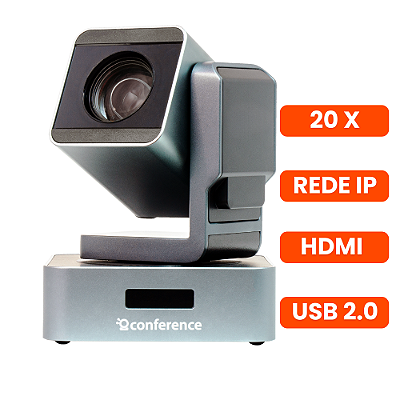 Câmera Mini PTZ 20X CHURCH IP - Com Suporte