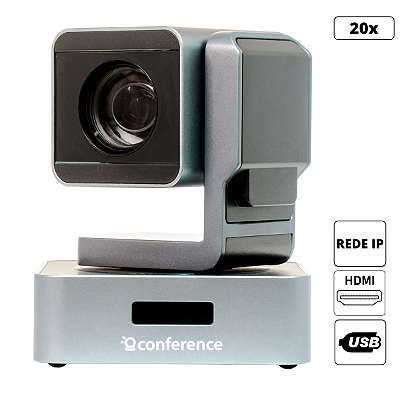 Câmera Mini PTZ 20X CHURCH IP - Com Suporte