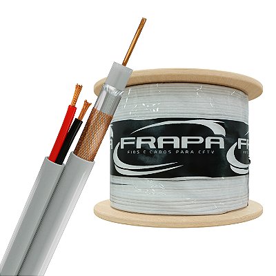 CABO EVOHD 5MM  -  DUPLA BLINDAGEM + BIP 20 AWG 300M - BRANCO