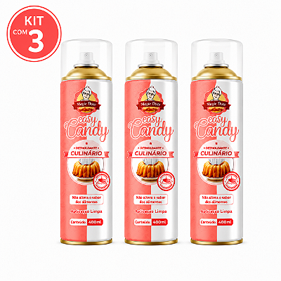 Kit c/ 3 Desmoldantes Culinário 400ml - Easy Candy