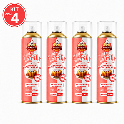 Kit c/ 4 Desmoldante Culinário 400ml - Easy Candy