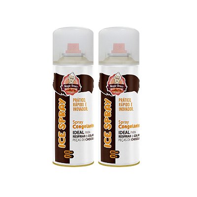 Kit c/ 2 Spray Congelante para Chocolate 280ml/150g - ICE SPRAY