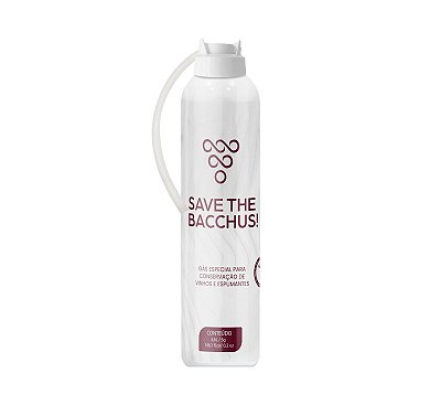 Gás Especial para Conservação de Vinhos - SAVE THE BACCHUS! 3,6 L