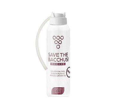 Gás Especial para Conservação de Vinhos - SAVE THE BACCHUS! POCKET 1,5L