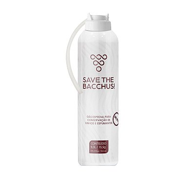 Gás Especial P/ Conservação de Vinhos - SAVE THE BACCHUS! 9,3 L