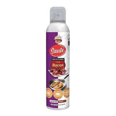 Spray Antiaderente Para Uso Culinário Sabor Bacon 300ml - Sauté