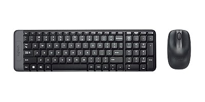 Kit Teclado + Mouse Wireless Logitech MK-220