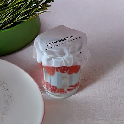 Tampa de pote em voal para kefir e kombucha