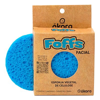 Esponja Vegetal de Celulose Facial Ákora Foffs
