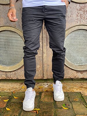 Calça Masculina Jogger Sarja Alleppo Jeans Dublin