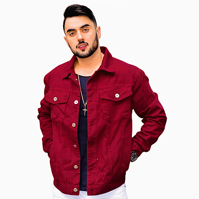 Jaqueta Vermelha Sarja Masculina Alleppo Jeans Ferrari