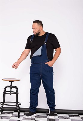 Macacão Masculino Plus Size Alleppo Jeans Filadélfia