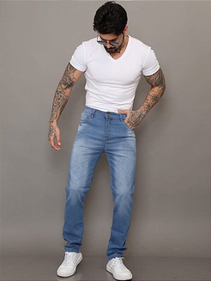 Calça Tradicional masculina Alleppo Jeans Mumbai Clara