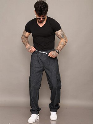 Calça Masculino Skatista Cargo Alleppo Jeans Los Angeles